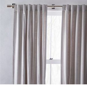COPY - West Elm Luster Velvet Curtain Panel-Frost Gray